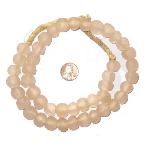 14mm Rose Recycled Glass Beads 