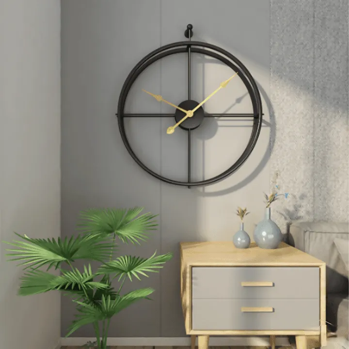 18 Inch black  Wall clock 