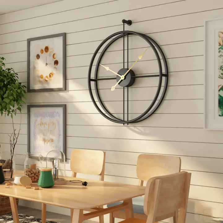 18 Inch black  Wall clock