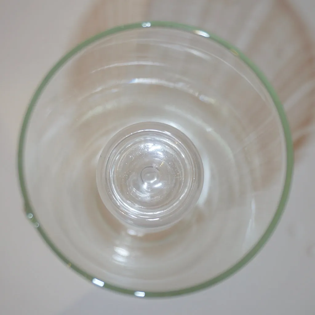 1970s Leucos Italian Design Crystal Clear Murano Glass Candleholder or Vase