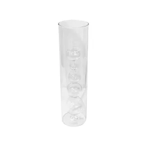 1970s Leucos Italian Design Crystal Clear Murano Glass Candleholder or Vase 