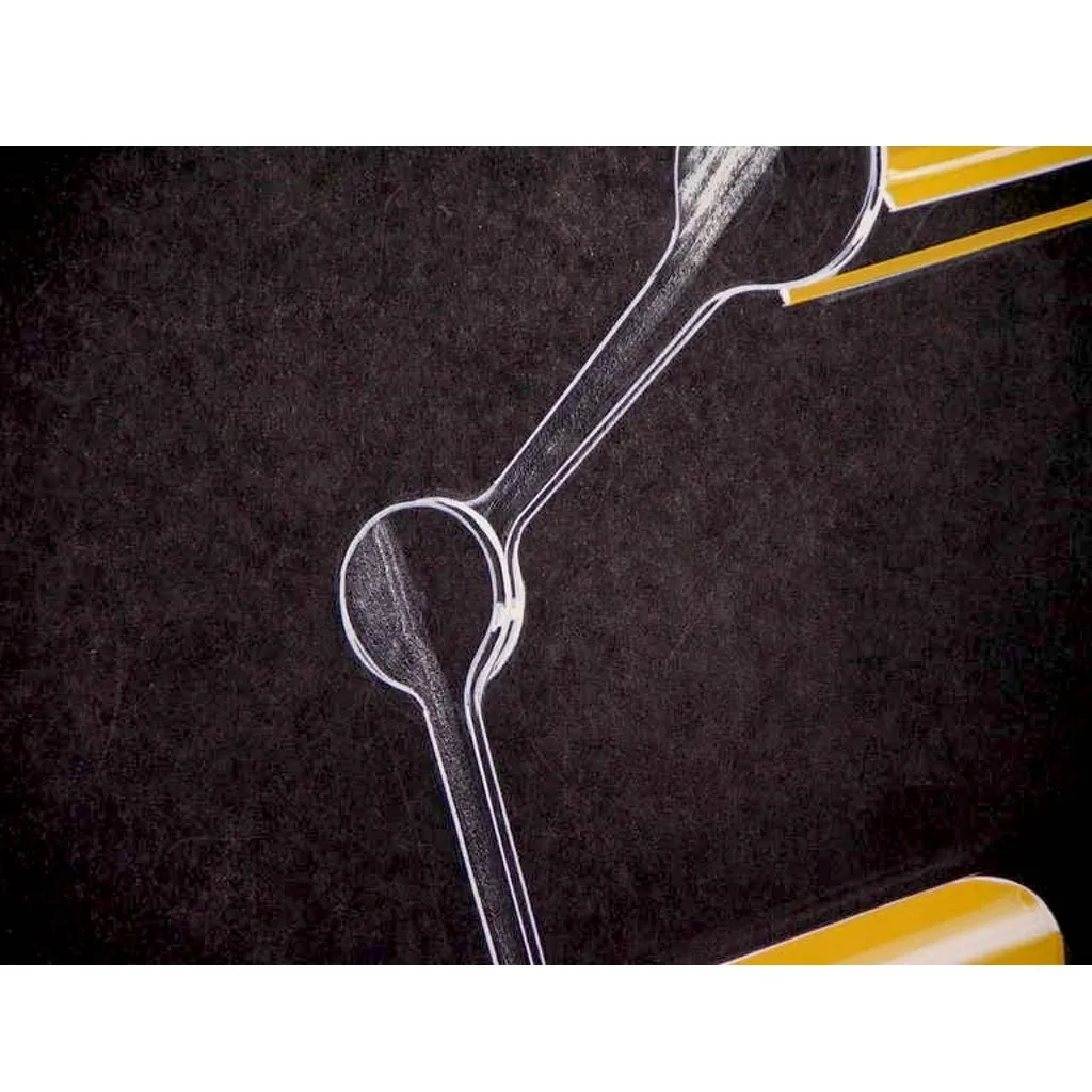 1979 Italian Design Drawing Sketch for a Desk Light Project by Luciano Mattioli