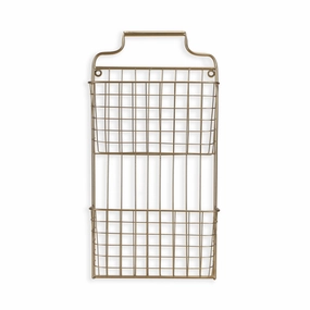 4605 - Linnet Gold Wall Basket 