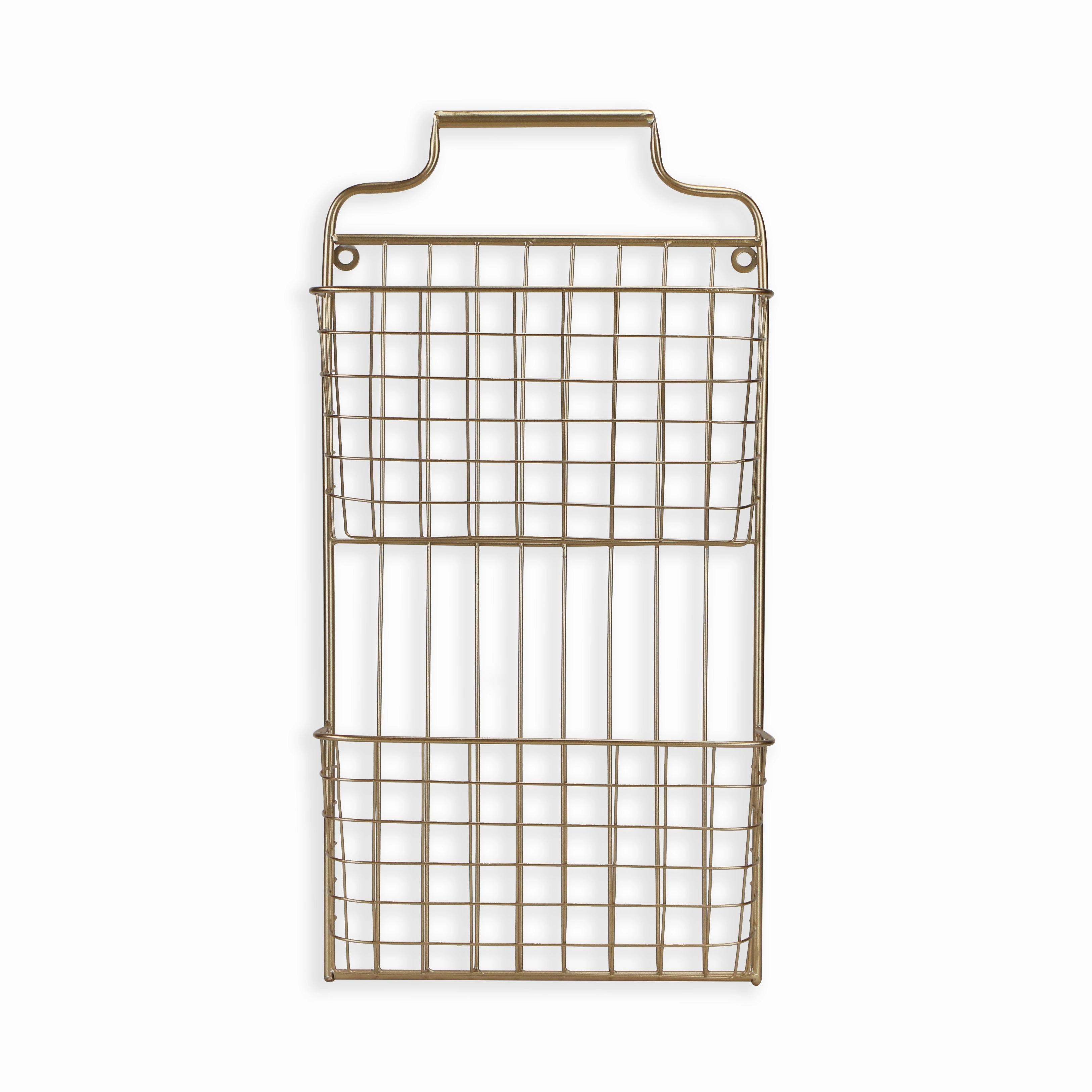 4605 - Linnet Gold Wall Basket 