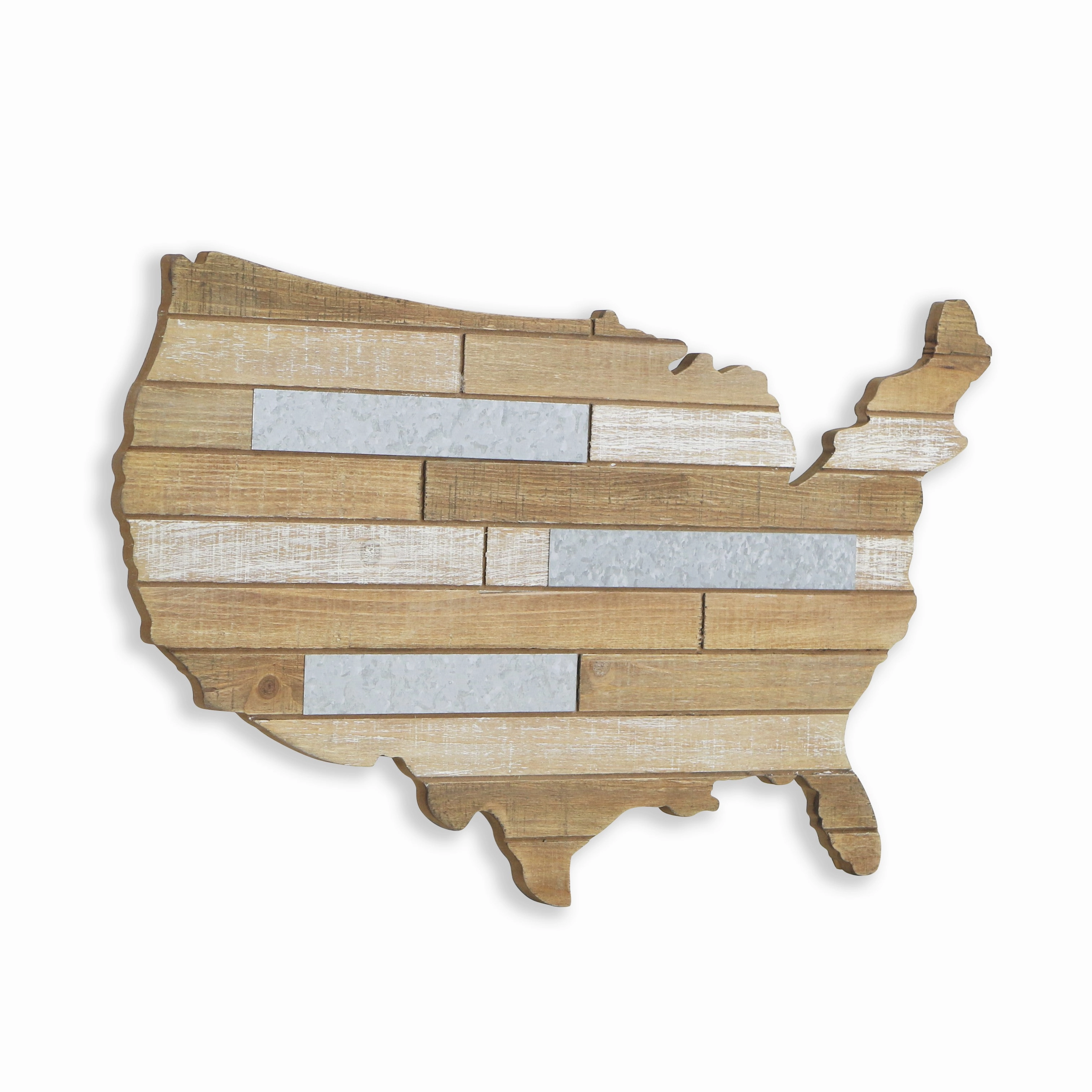 4835 - Tellur 23.5" Wood USA Map