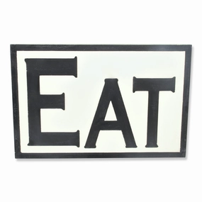 5011 - Hattie Wooden "EAT" Sign 