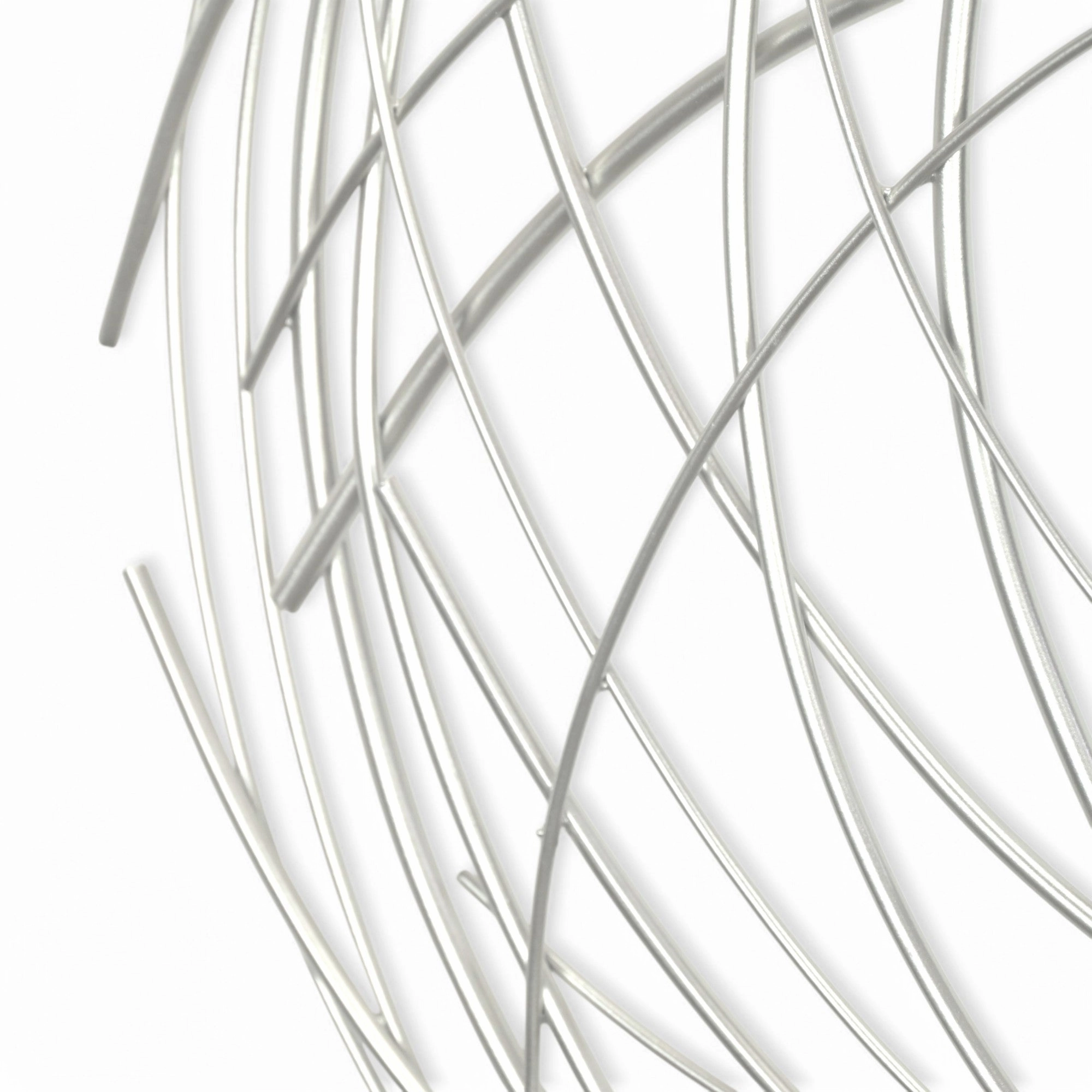 5051 - Denine Round Wall Art - Silver