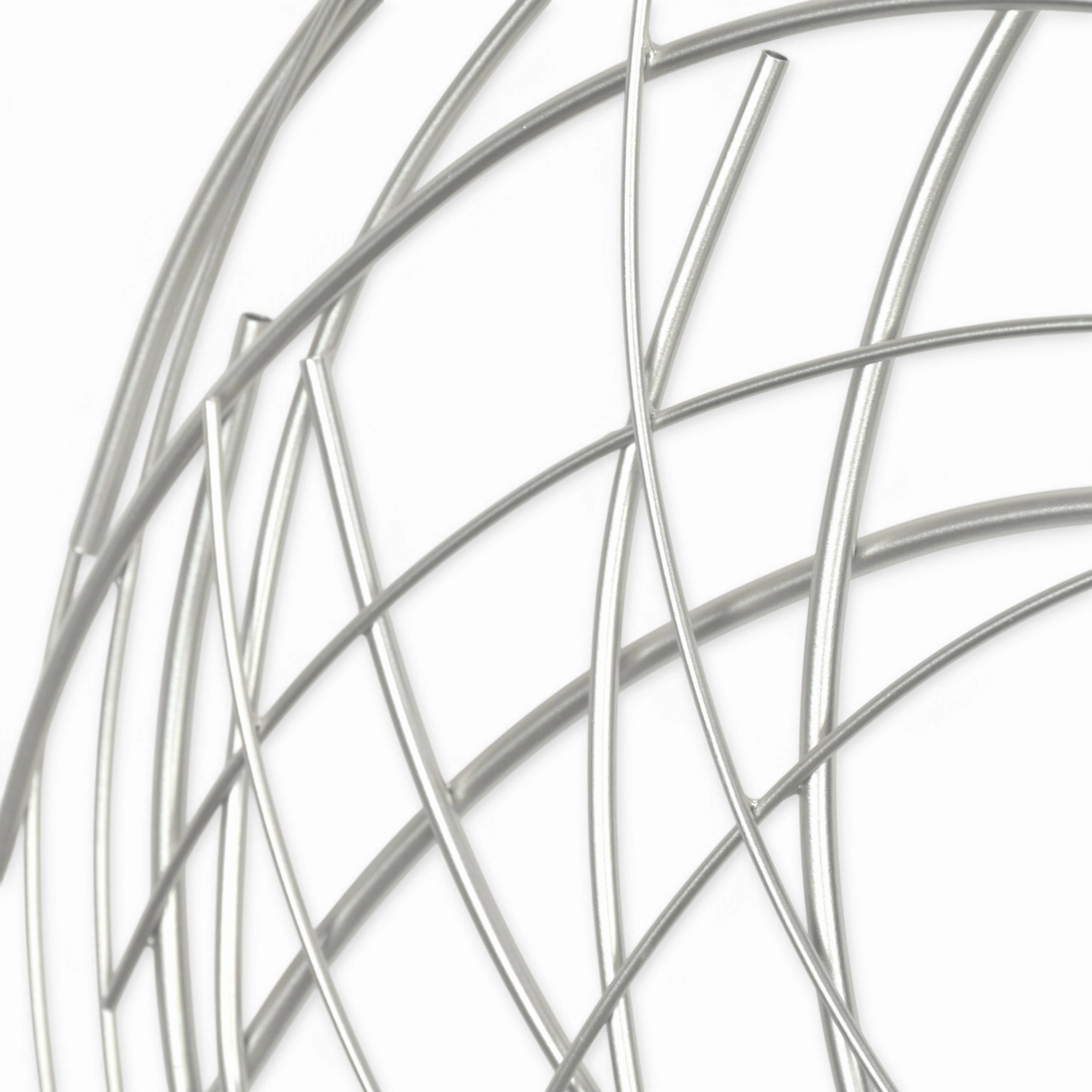 5051 - Denine Round Wall Art - Silver
