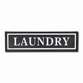 5285LDY-BK - Arabella Laundry Sign - Black 