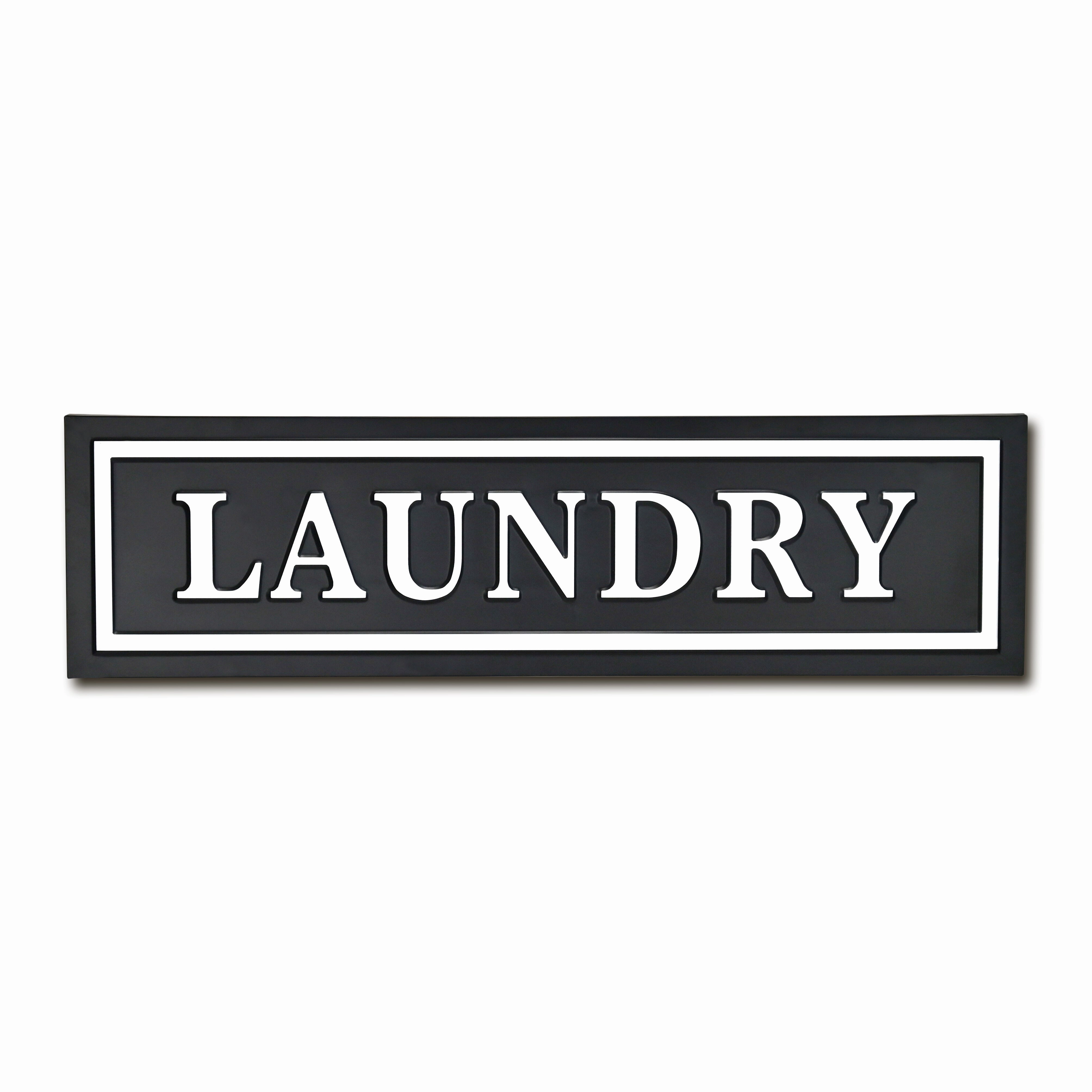 5285LDY-BK - Arabella Laundry Sign - Black 