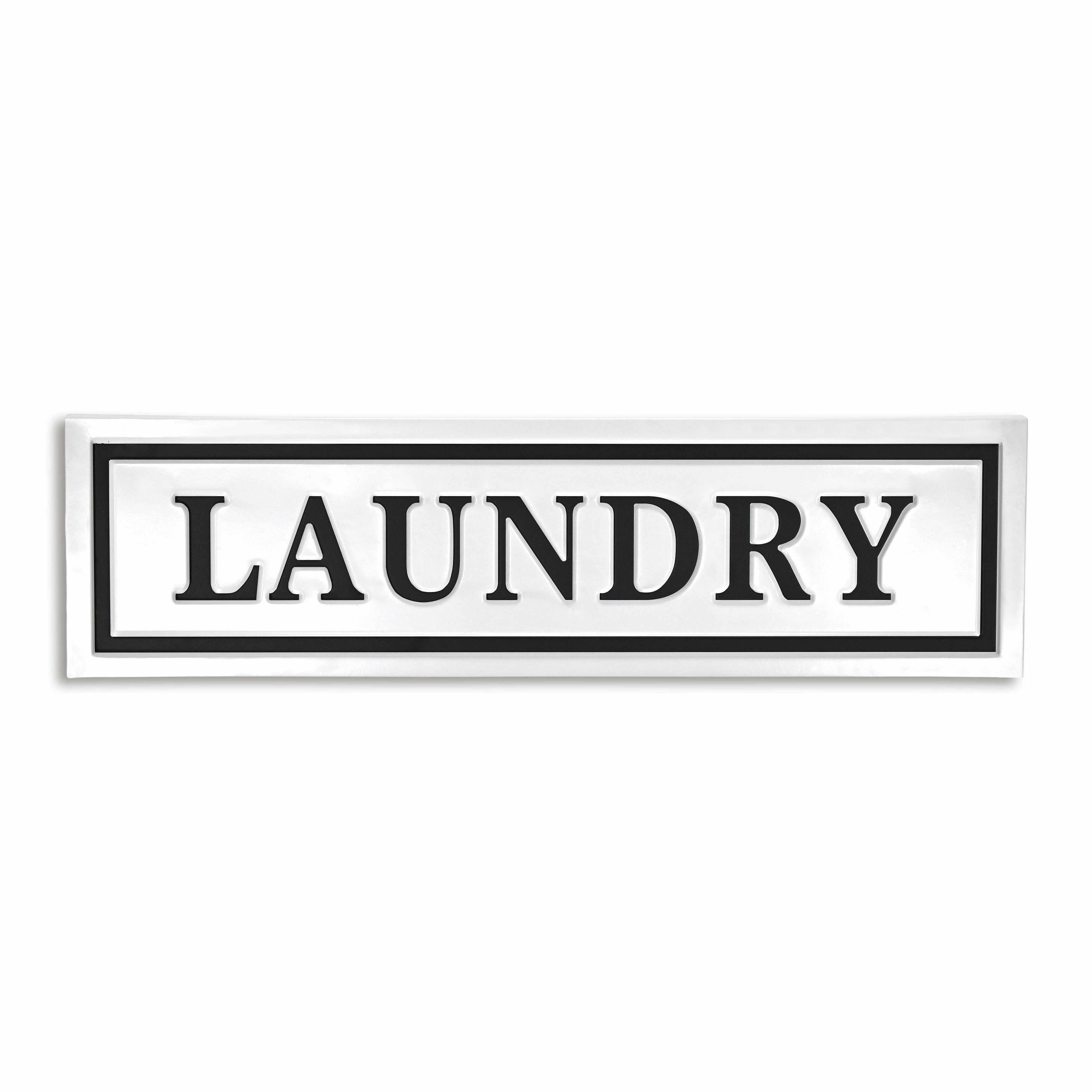 5285LDY-WT - Arabella Laundry Sign - White 