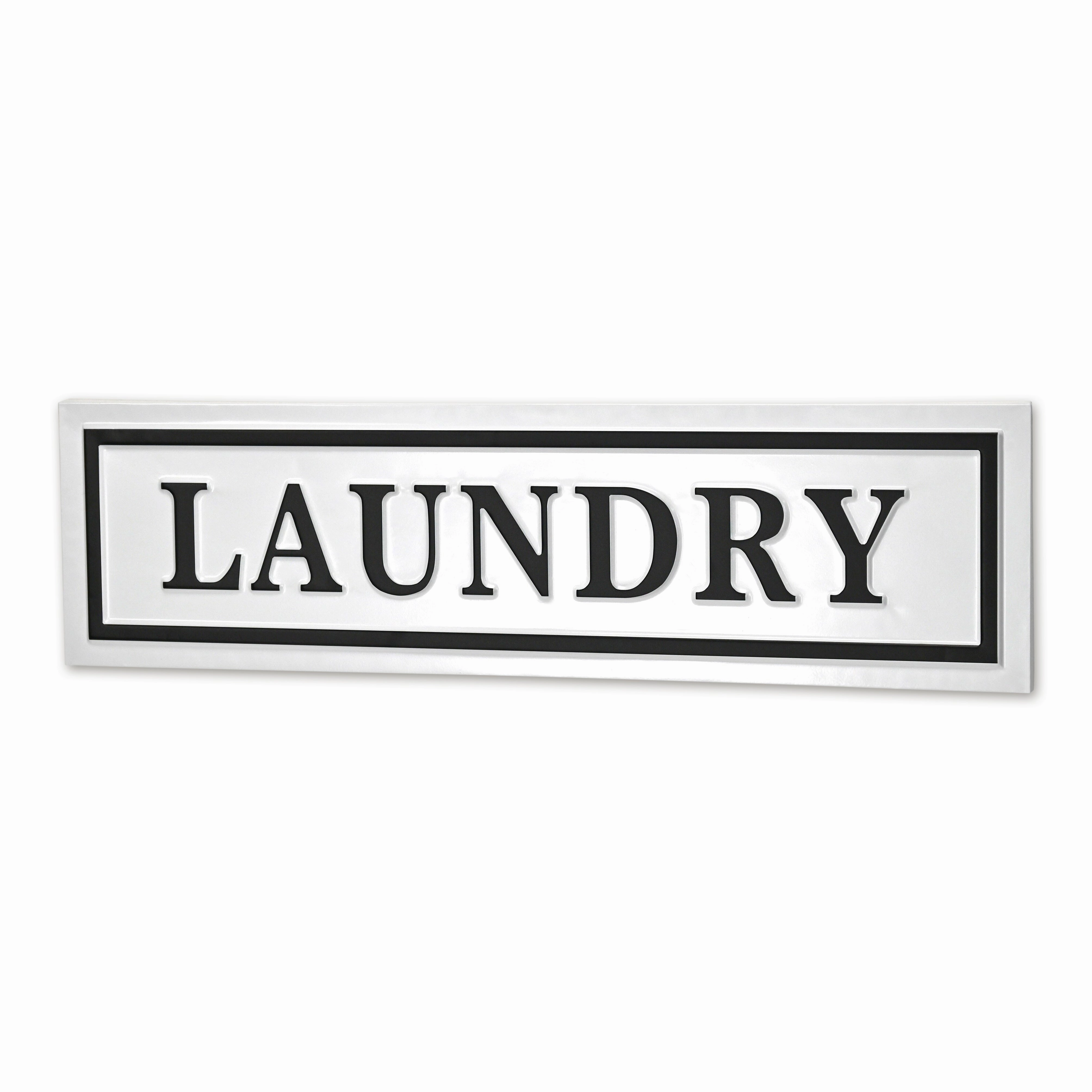 5285LDY-WT - Arabella Laundry Sign - White