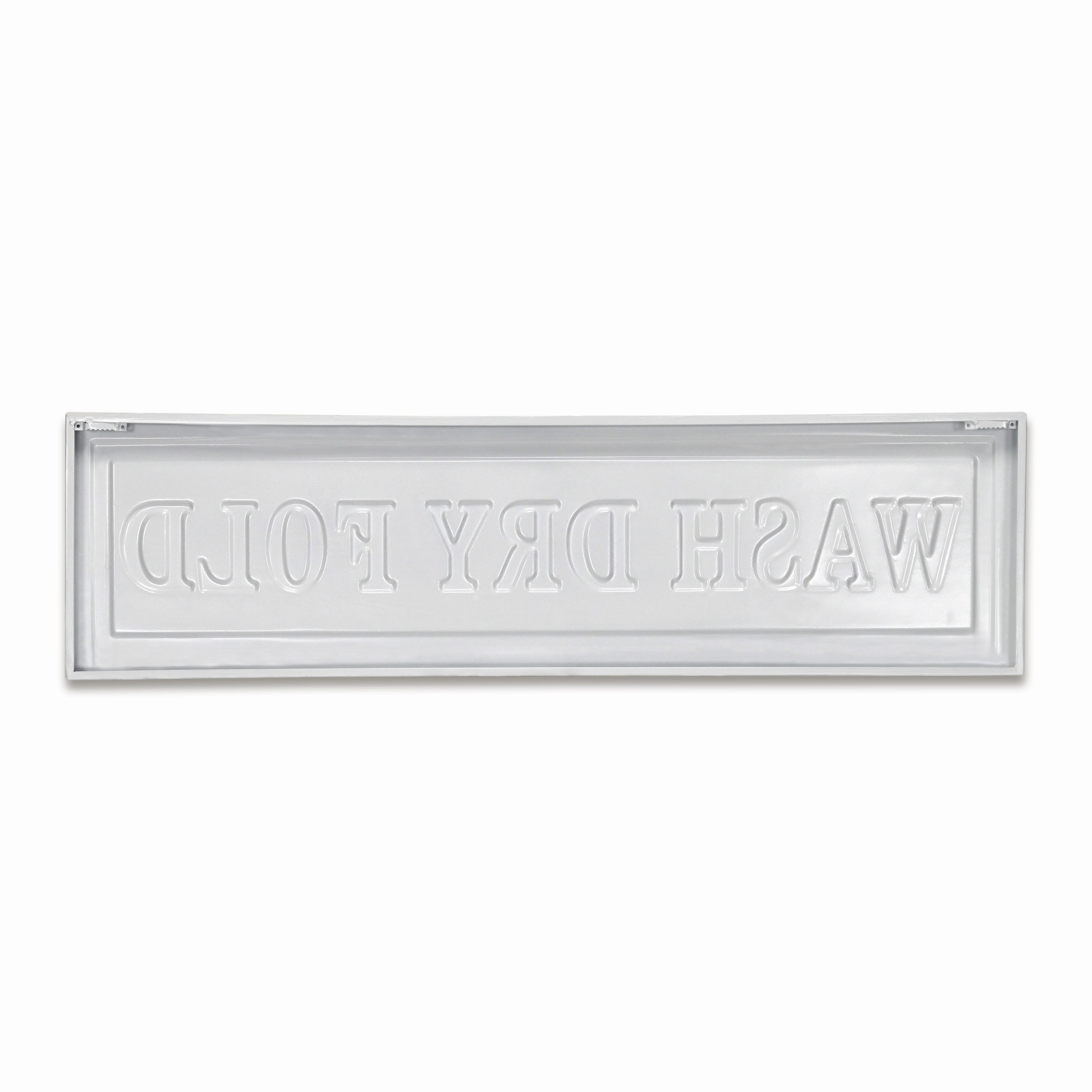5285WDF-WT - Arabella Laundry Themed Sign - White
