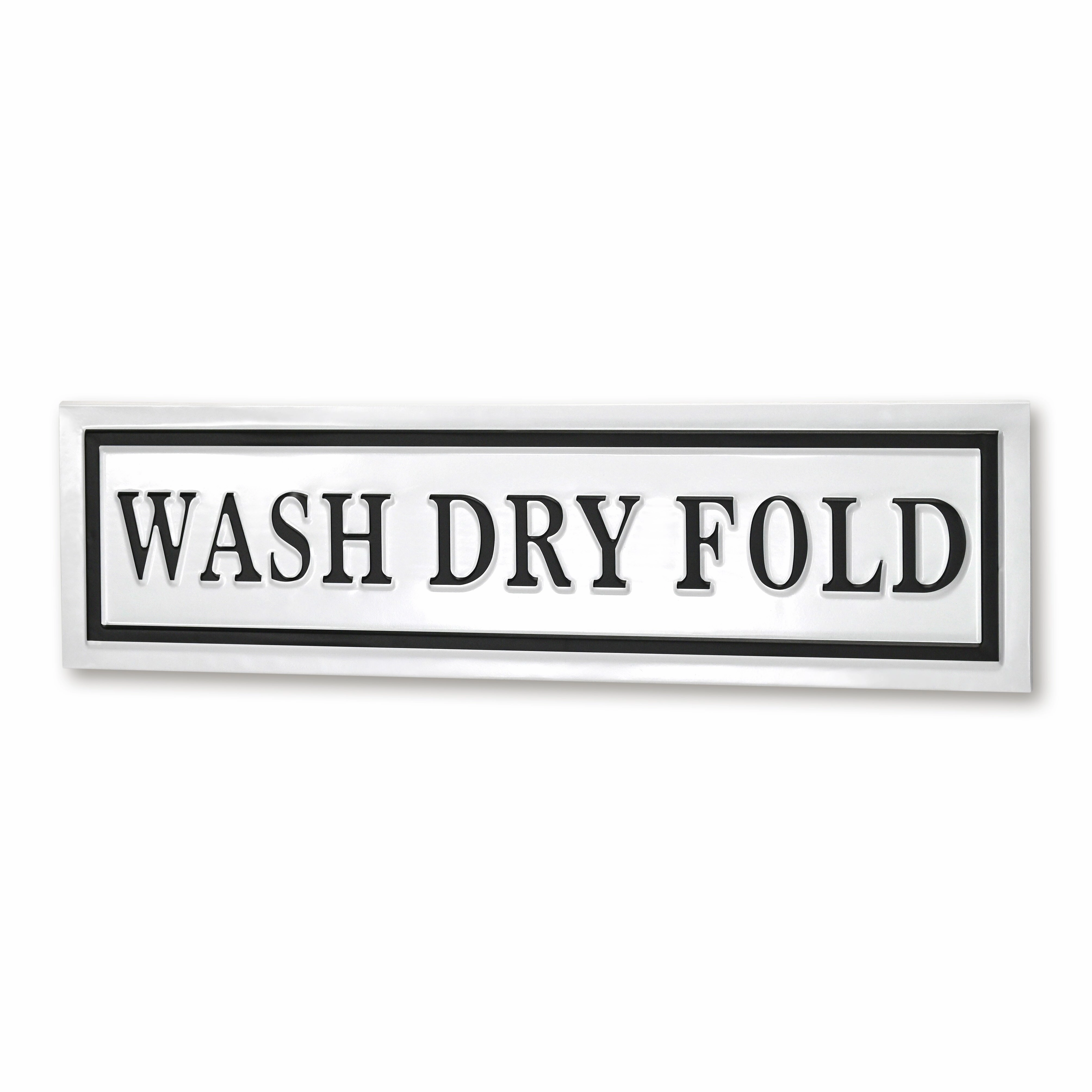 5285WDF-WT - Arabella Laundry Themed Sign - White