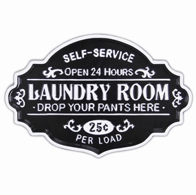 5321BK - Dafina Enamel Laundry Sign 