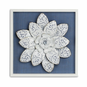 5349 - VIta Framed Metal Flower 