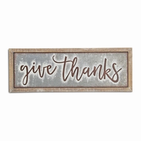 5351 - Kiflom "Give Thanks" Sign 