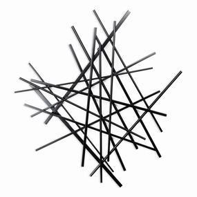 5370BK - Avalon Small Wall Dcor - Black 