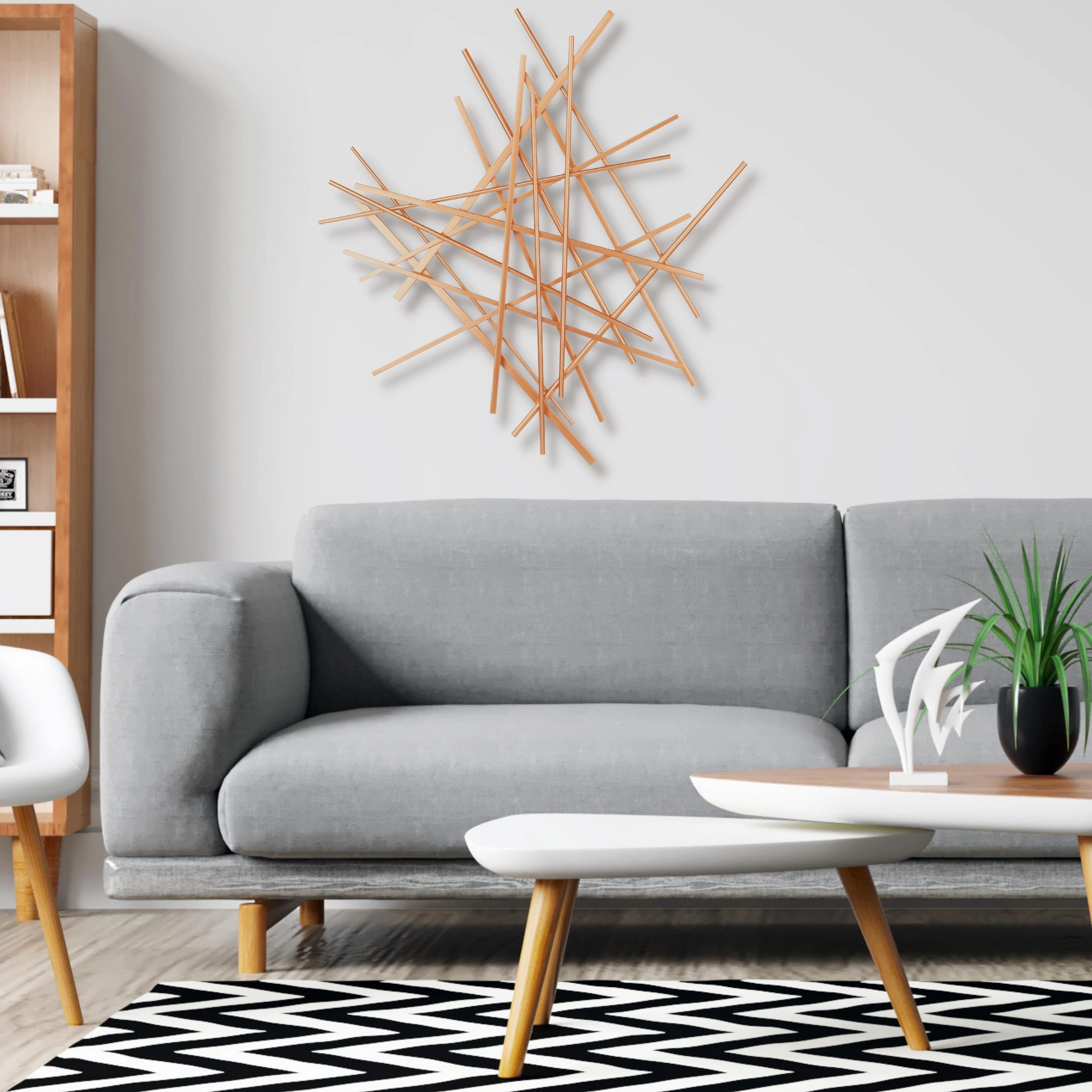 5370RG - Avalon Small Wall Dcor - Rosegold