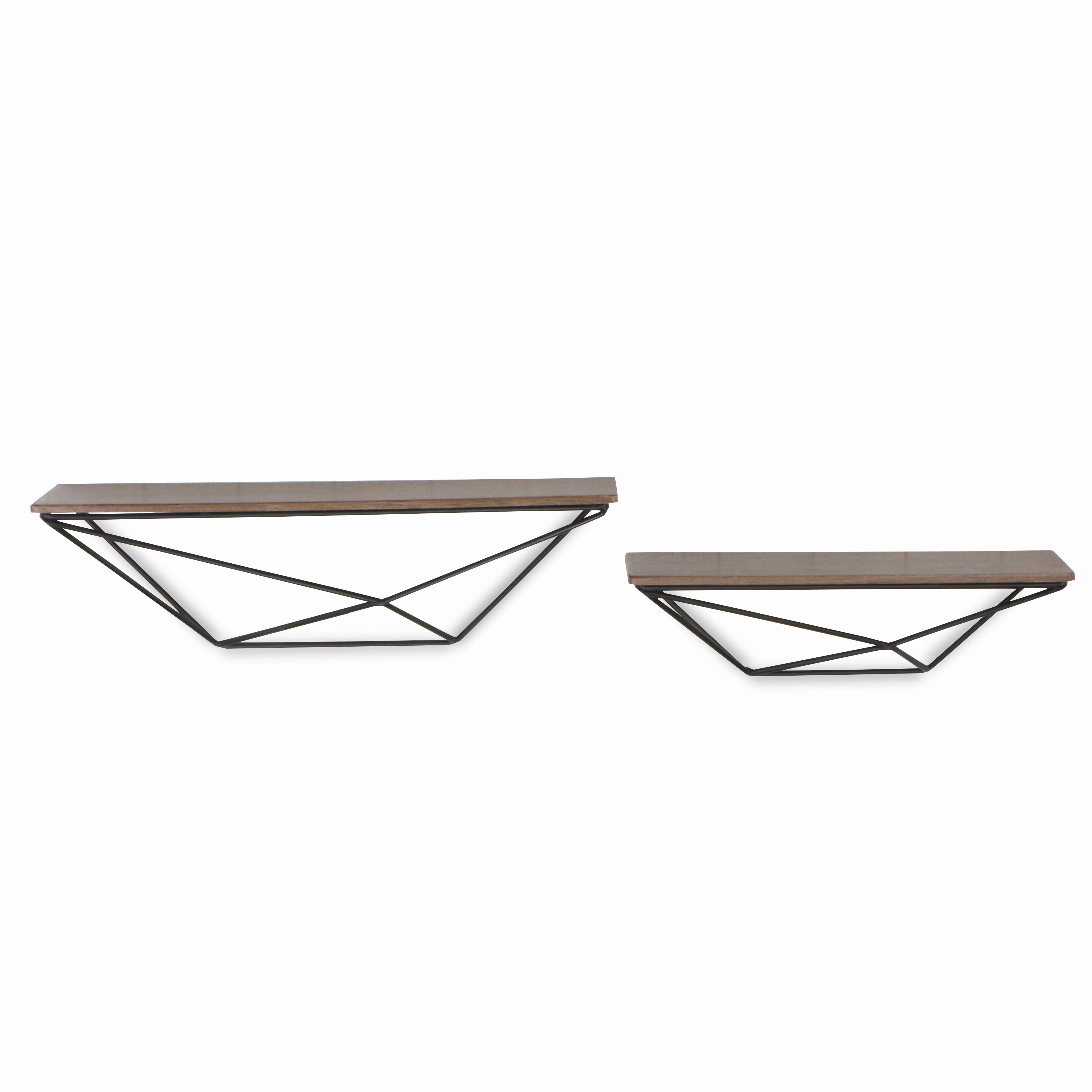5373-2BK - Everly Floating Shelves - Black 