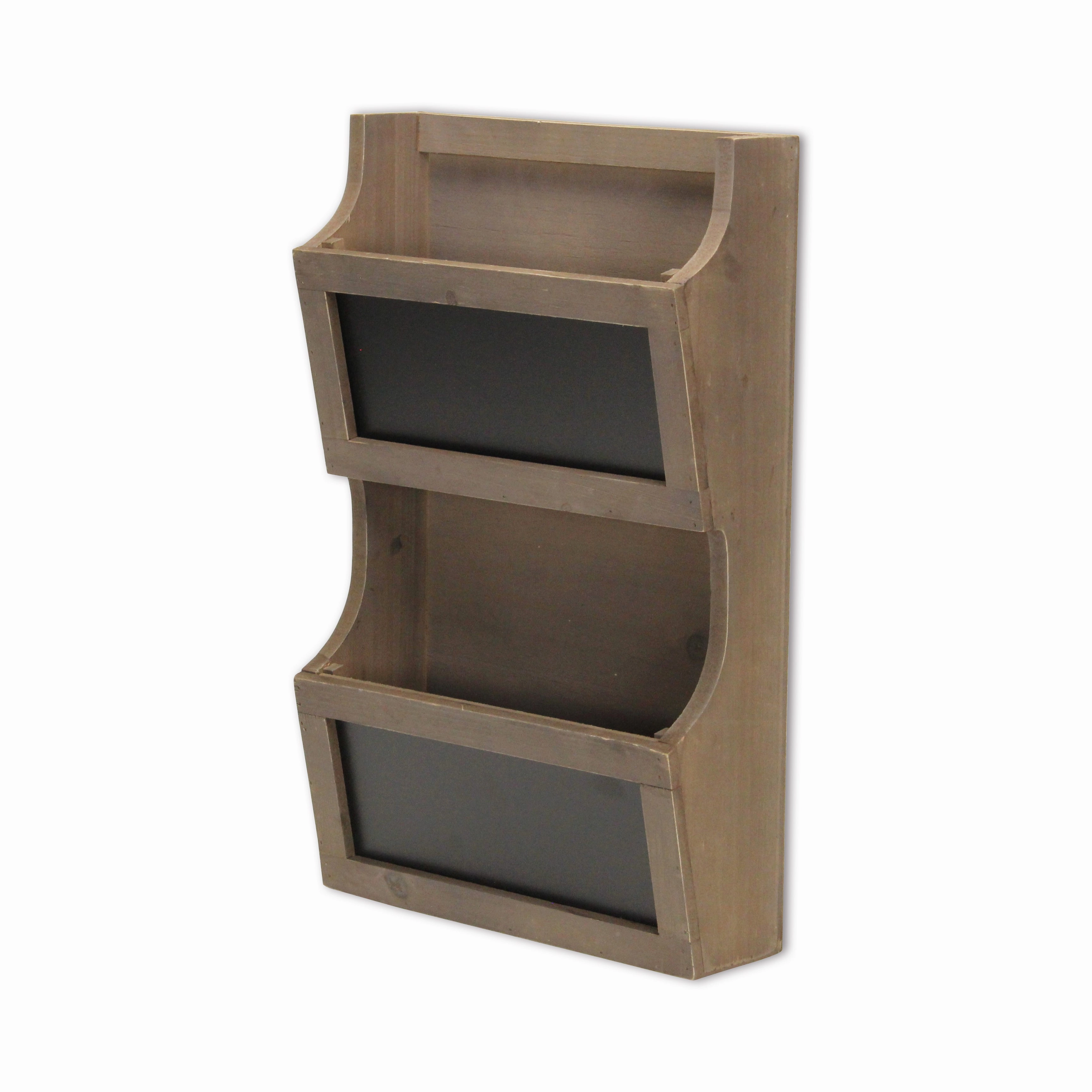 5393 - Selby 2 Tier Wall Storage - Brown