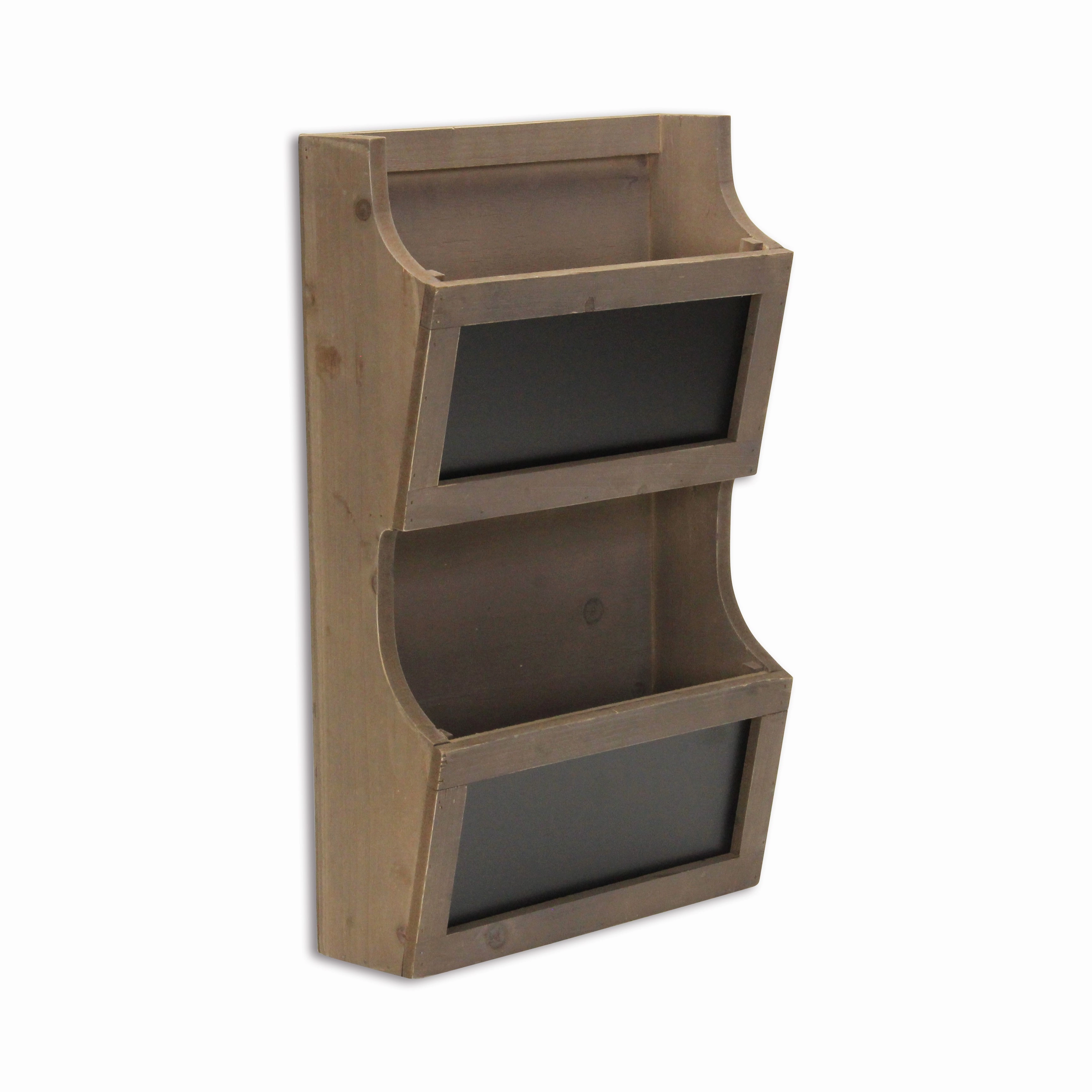 5393 - Selby 2 Tier Wall Storage - Brown