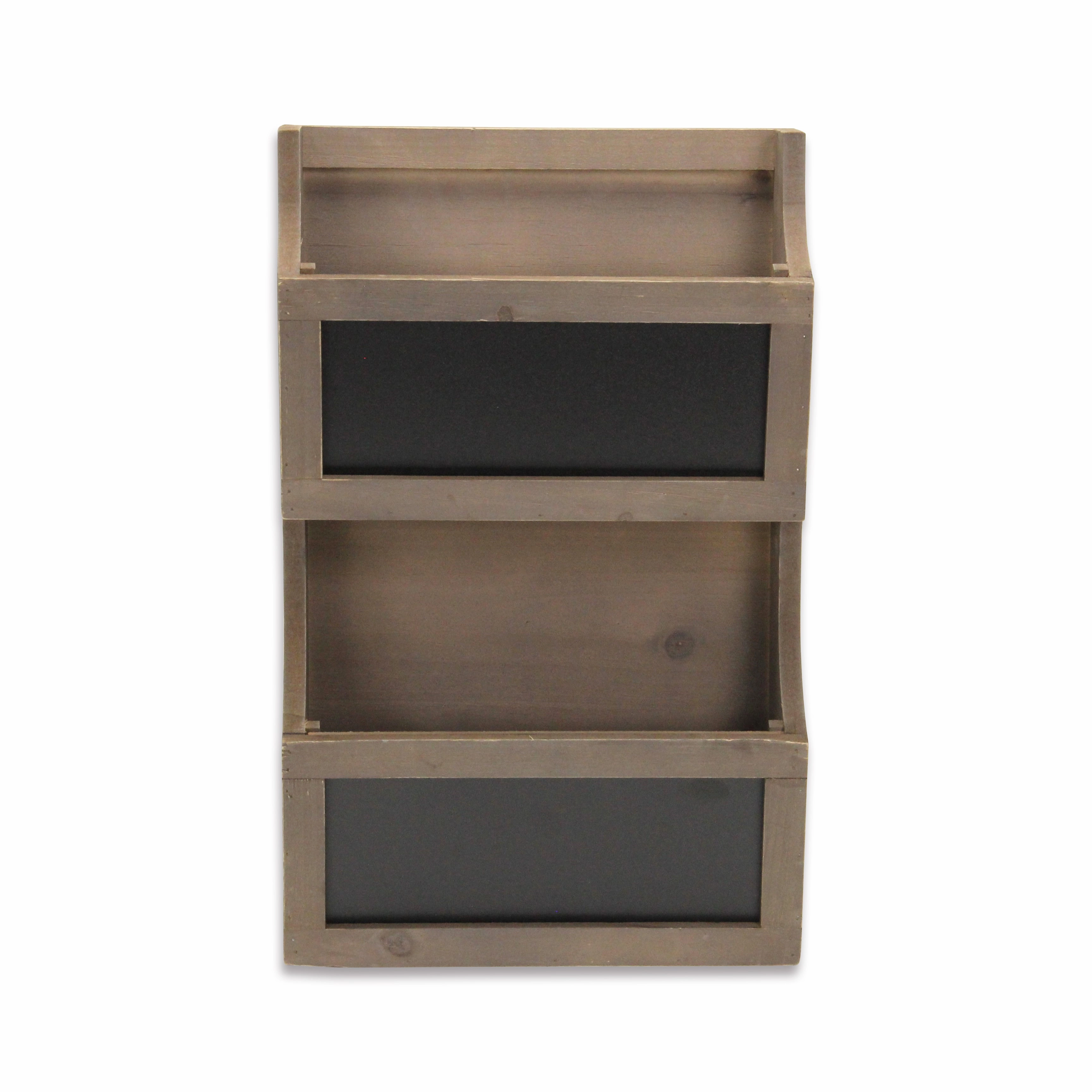 5393 - Selby 2 Tier Wall Storage - Brown 