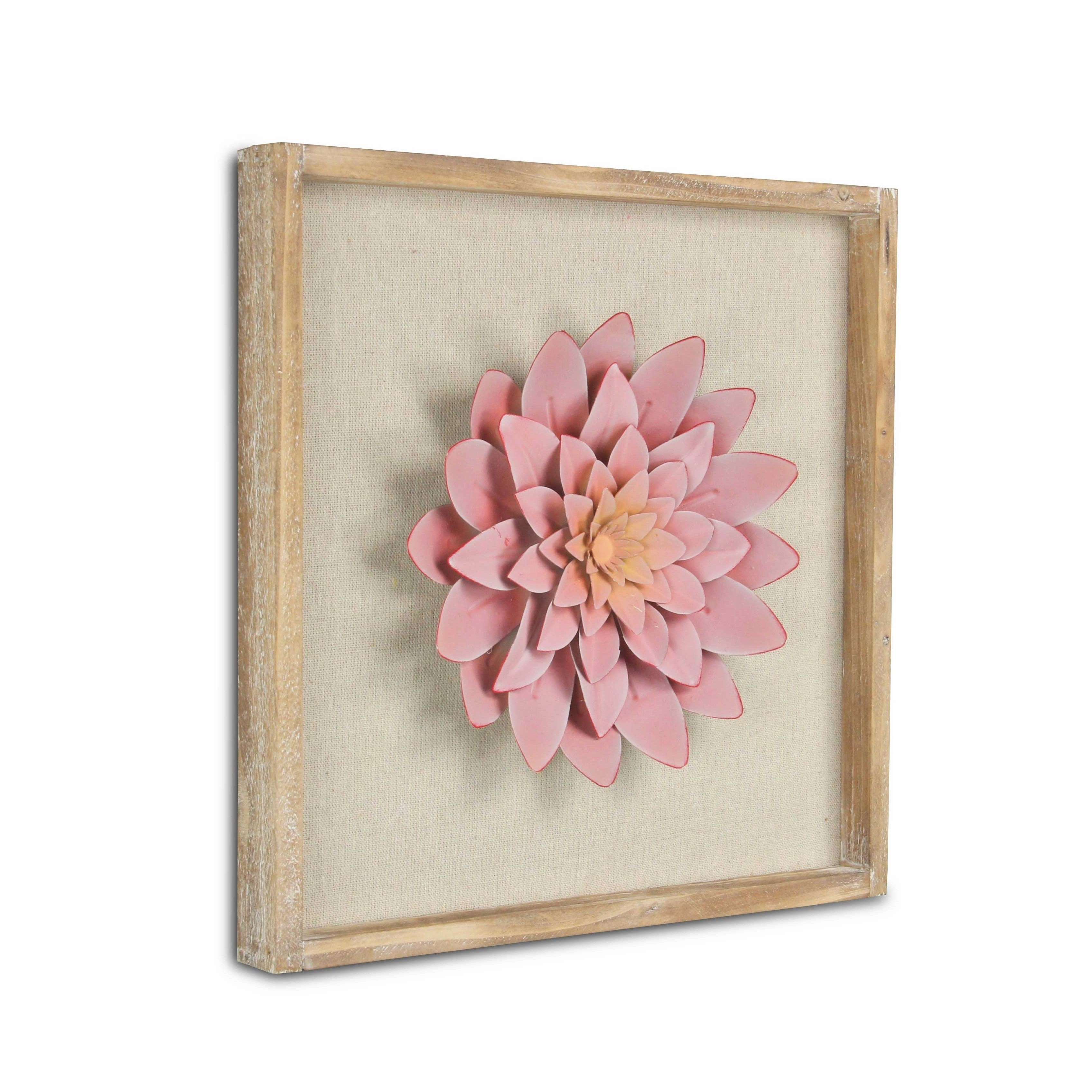 5437 - Vita Framed Metal Flower