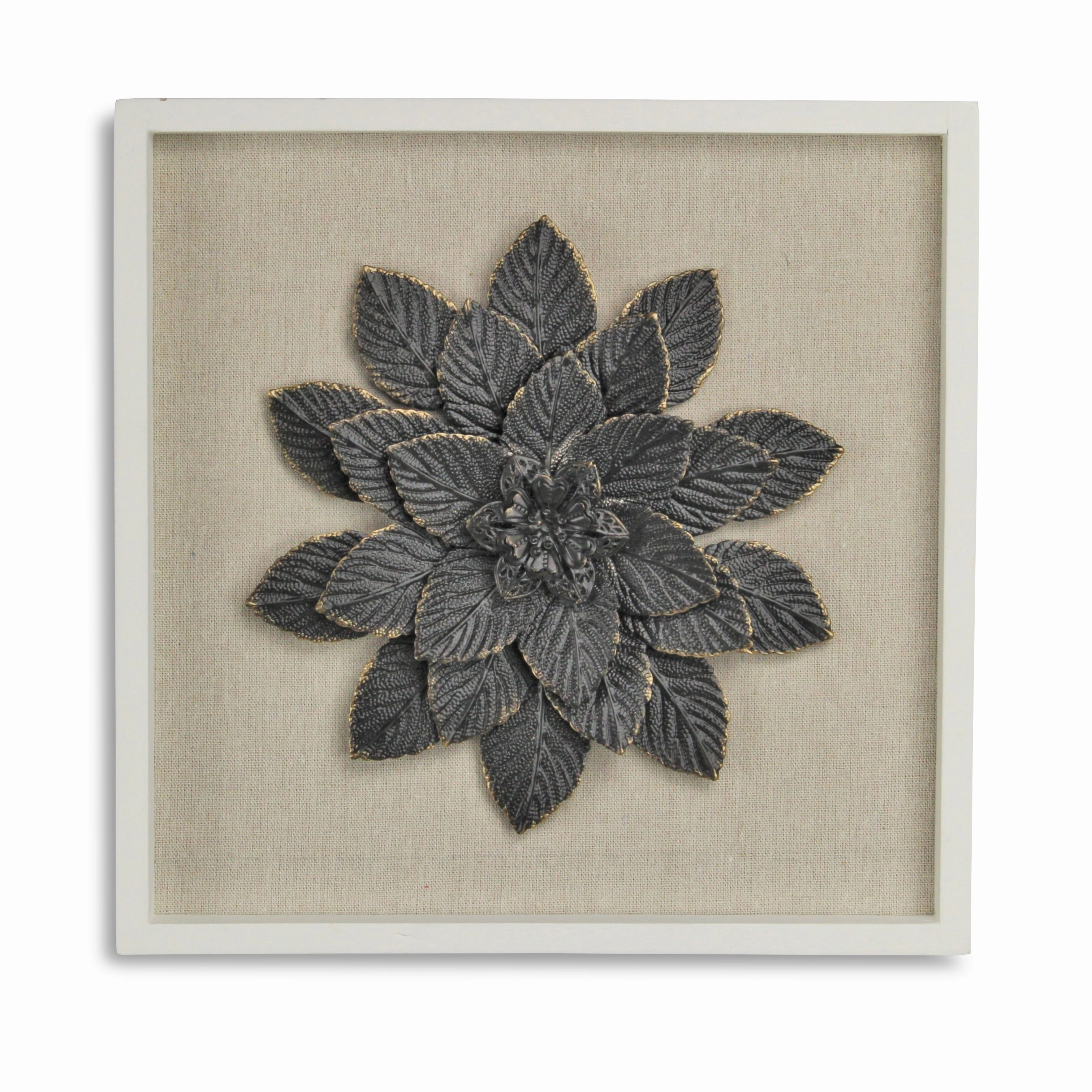 5438 - Vita Framed Metal Flower 