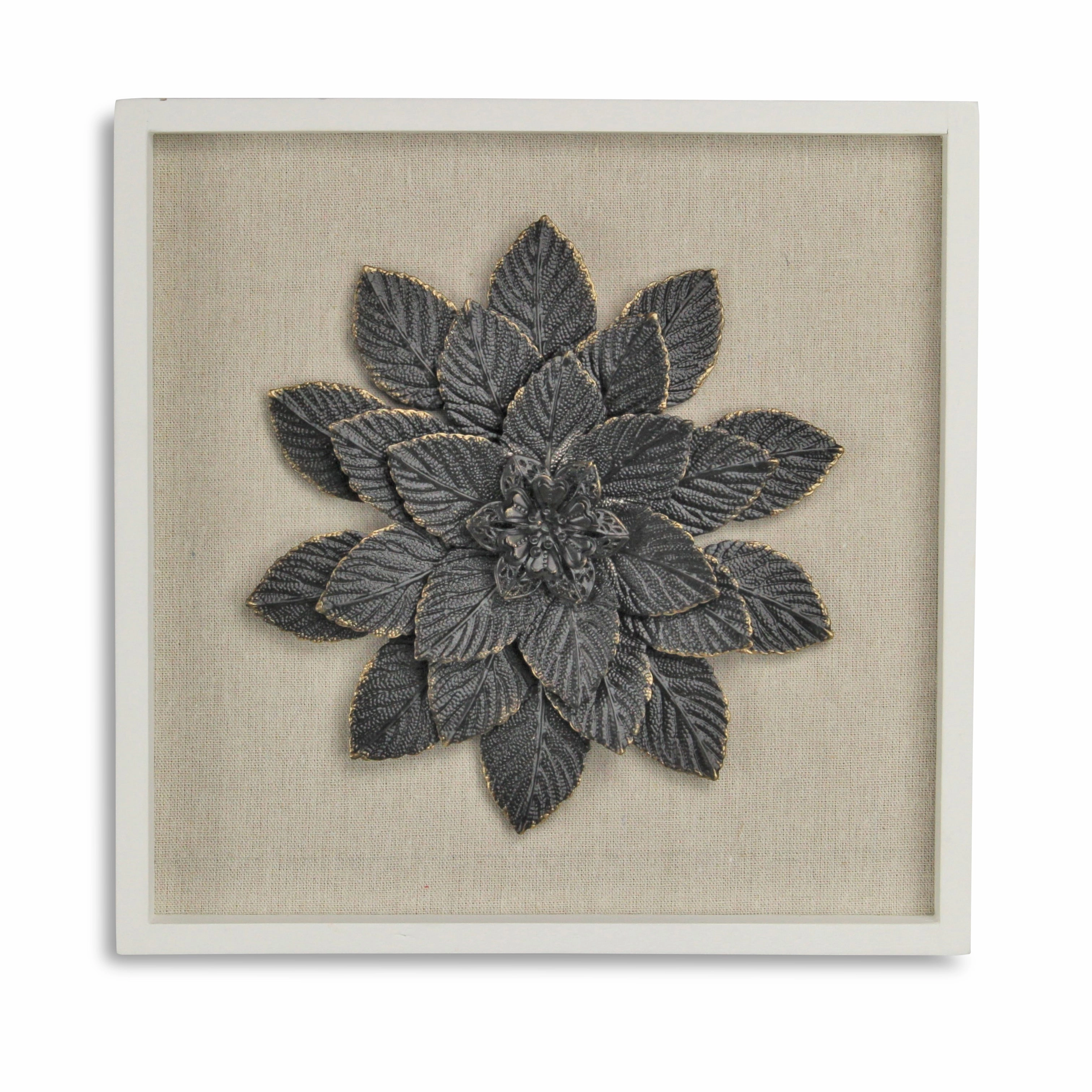 5438 - Vita Framed Metal Flower 