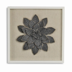 5438 - Vita Framed Metal Flower 