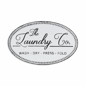 5580 - Karla Metal Laundry Sign 
