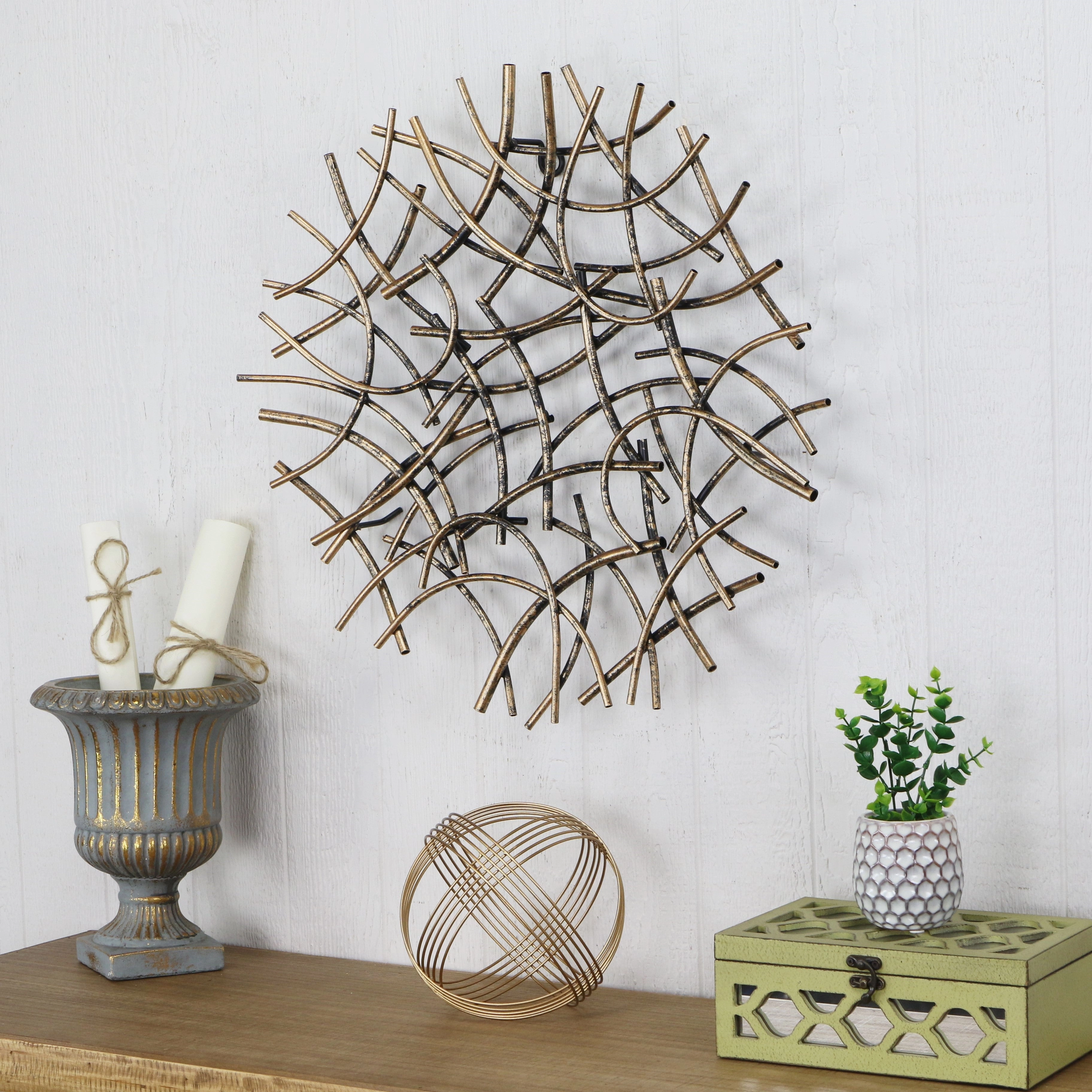 5621S - Ceru Bronze Abstract Decor