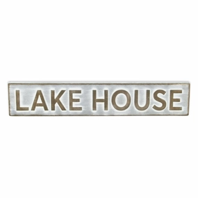 5792 - Roven Galvanized Lake House Sign 