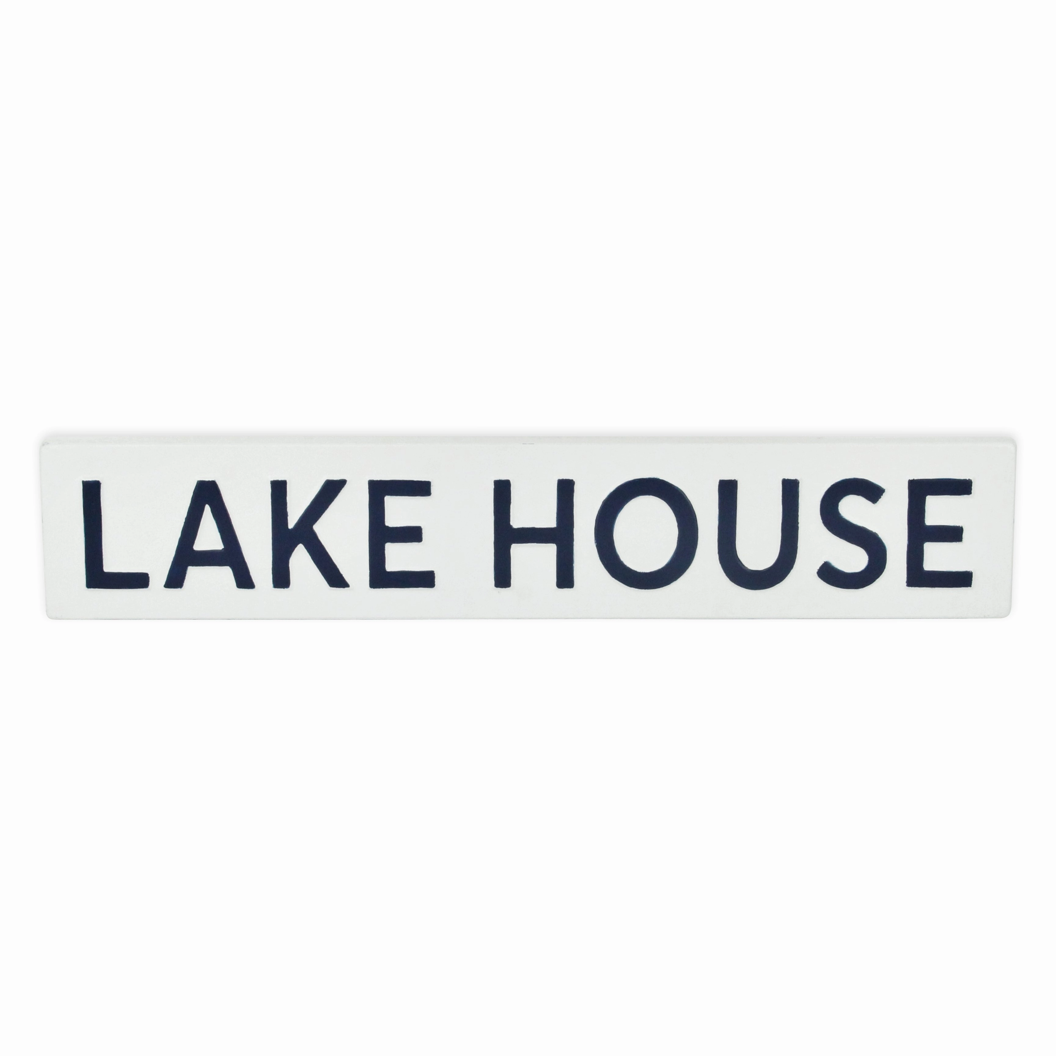 5792WT - Roven White Lake House Sign 