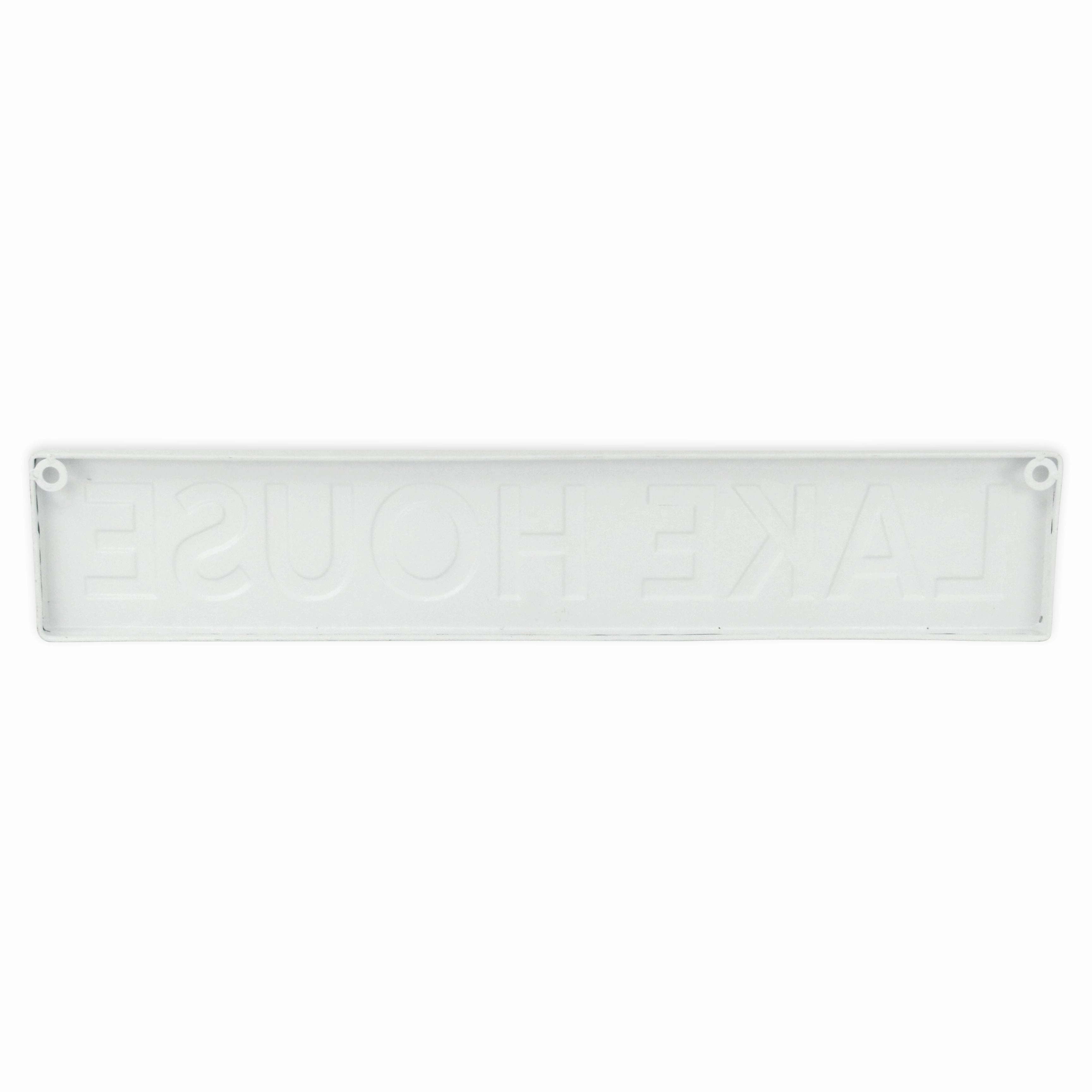 5792WT - Roven White Lake House Sign