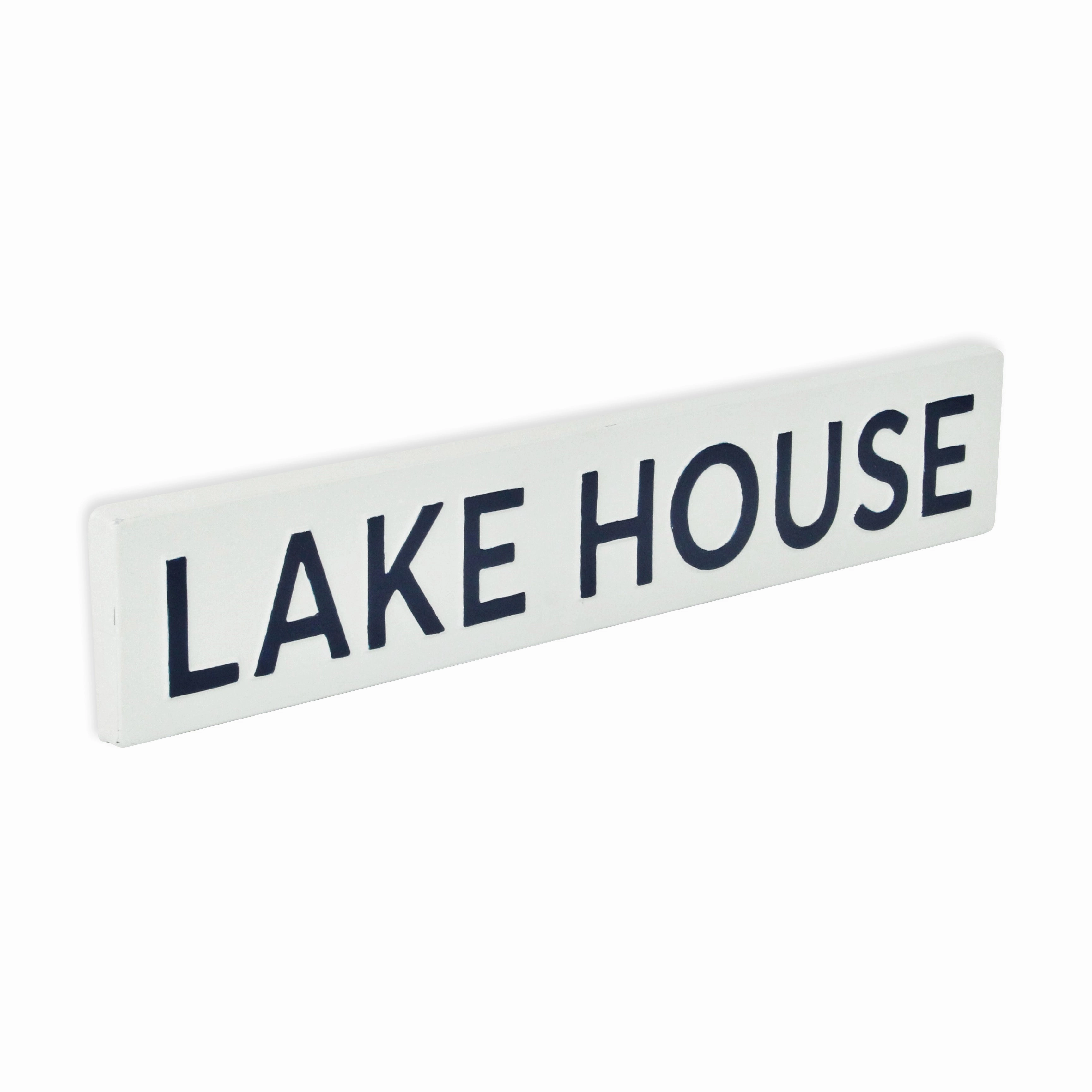 5792WT - Roven White Lake House Sign