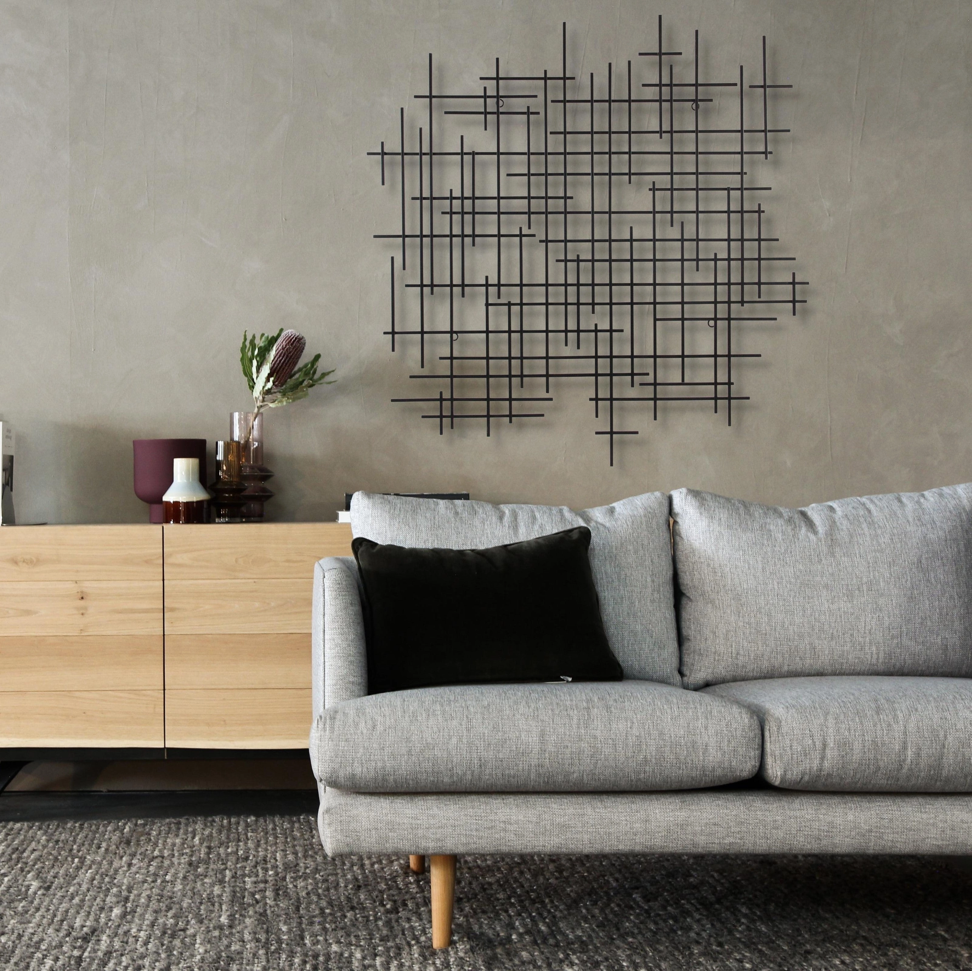 5798BK - Iquara Abstract Art - Black