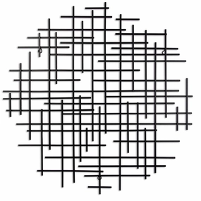 5801BK - Iquara Round Art - Black 