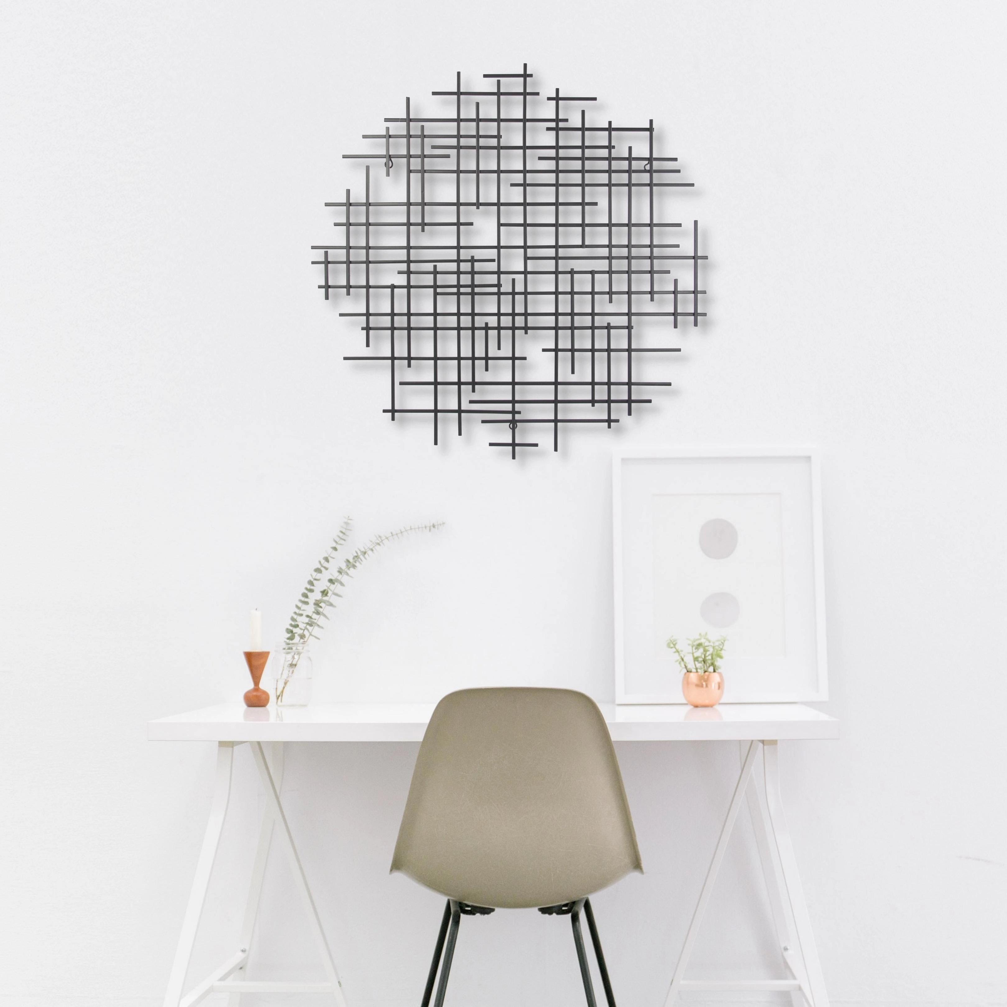 5801BK - Iquara Round Art - Black