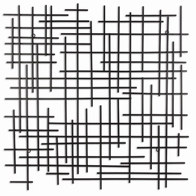 5803BK - Iquara Square Art - Black 