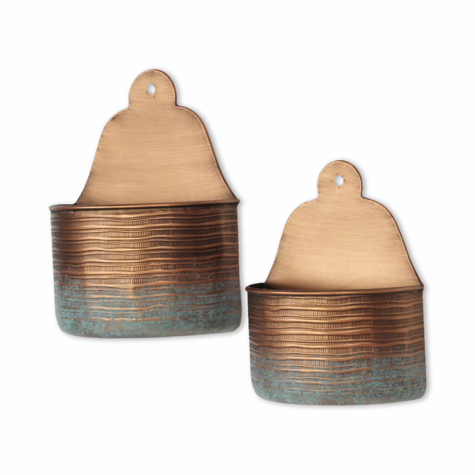 5899-2 - Kyani Copper Wall Vase Dcor