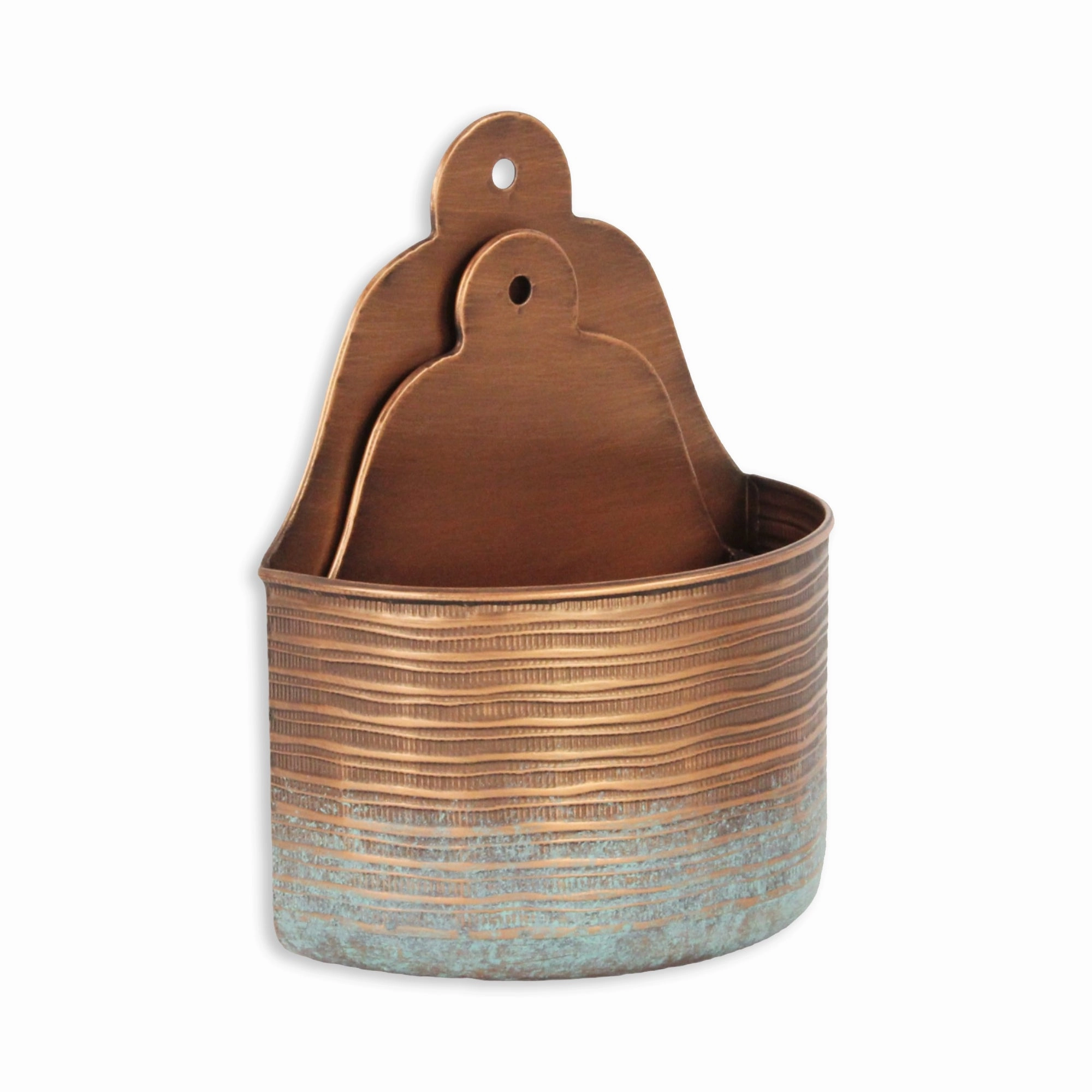 5899-2 - Kyani Copper Wall Vase Dcor