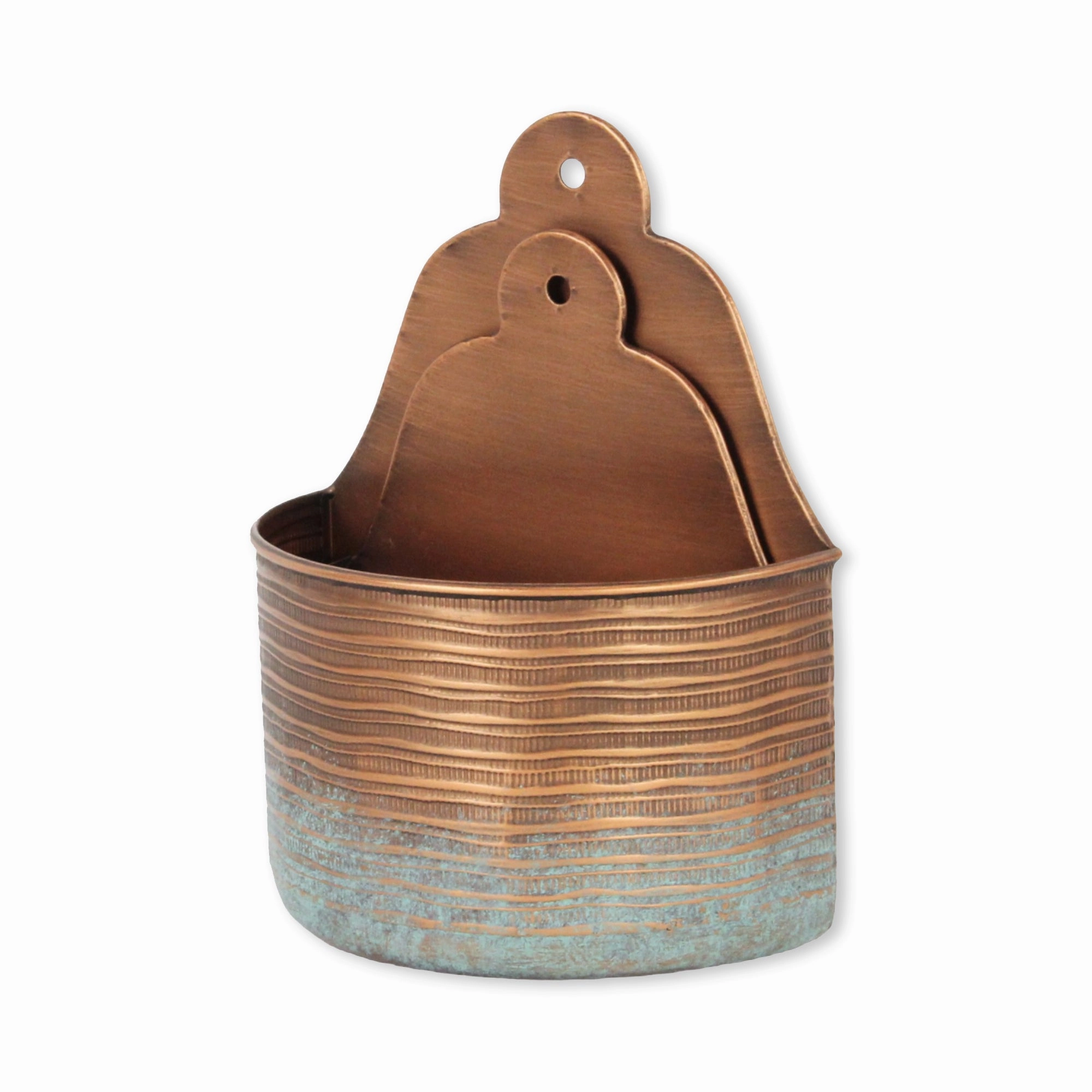 5899-2 - Kyani Copper Wall Vase Dcor