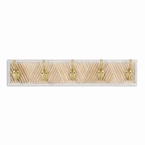 5914 - Zephyra Gold Hook Rack 