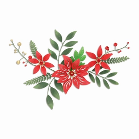 6009 - Clara Holiday Floral Wall Art 