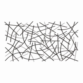 6088BK - Polaris Curved Wall Decor - Black 