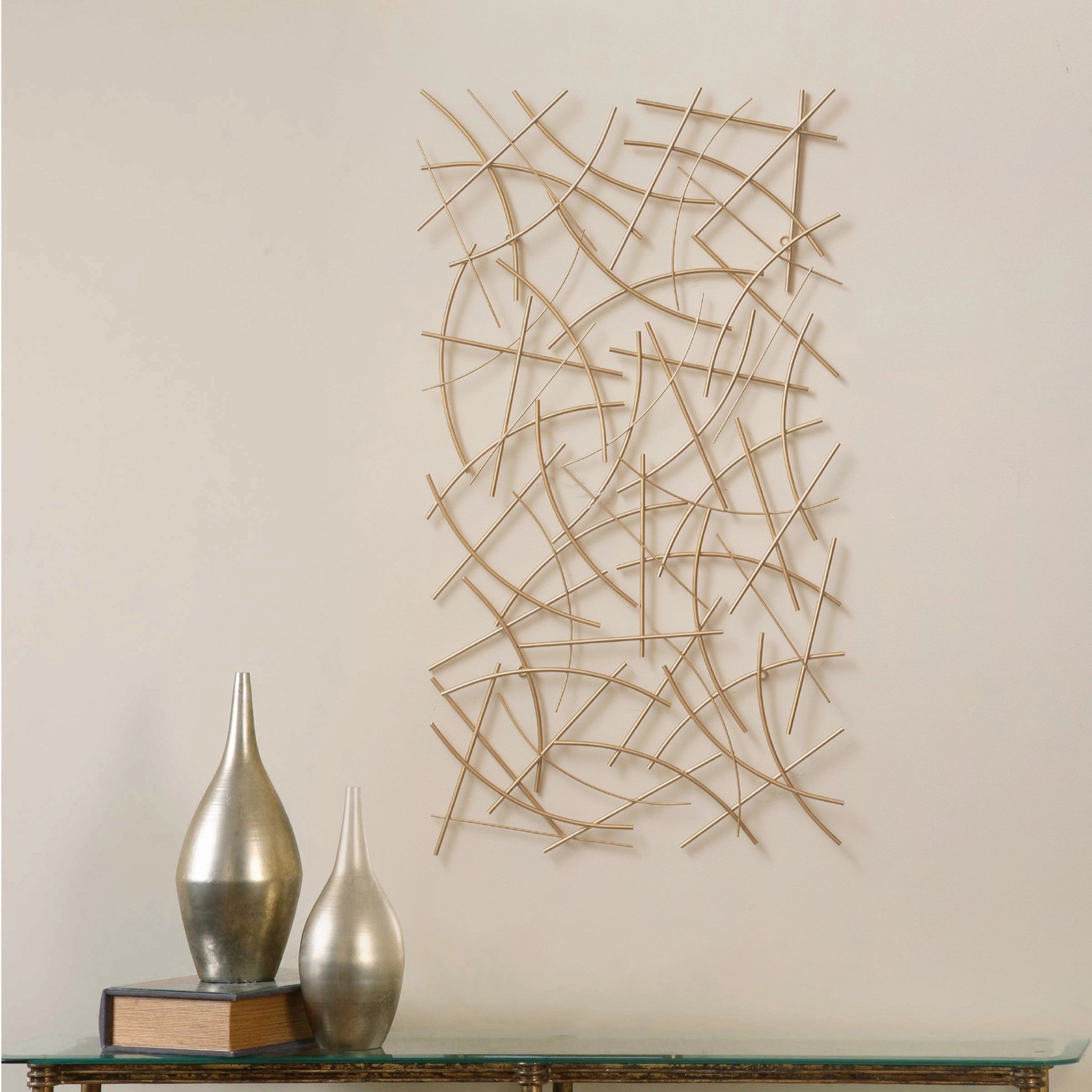 6088GD - Polaris Curved Wall Decor - Gold
