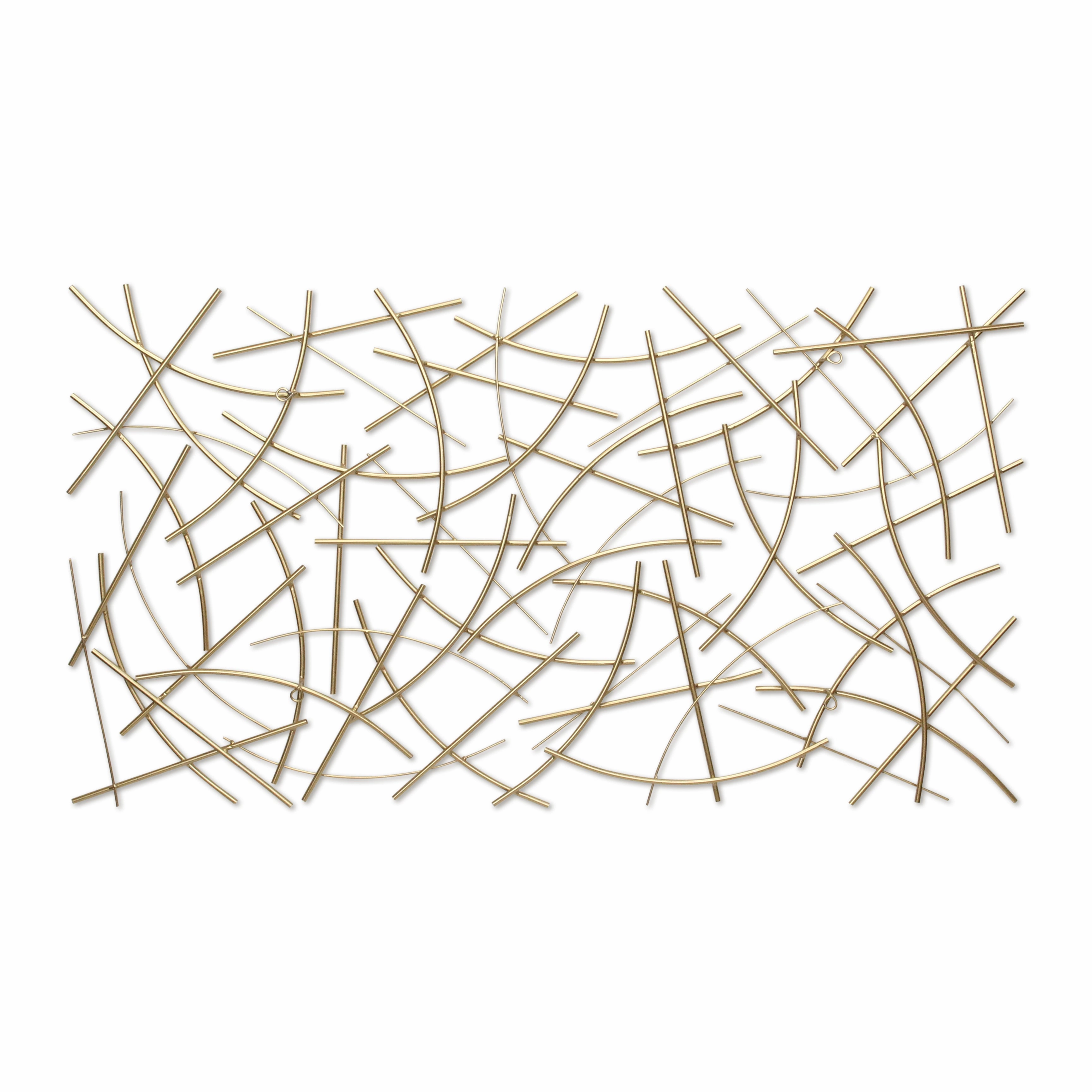 6088GD - Polaris Curved Wall Decor - Gold
