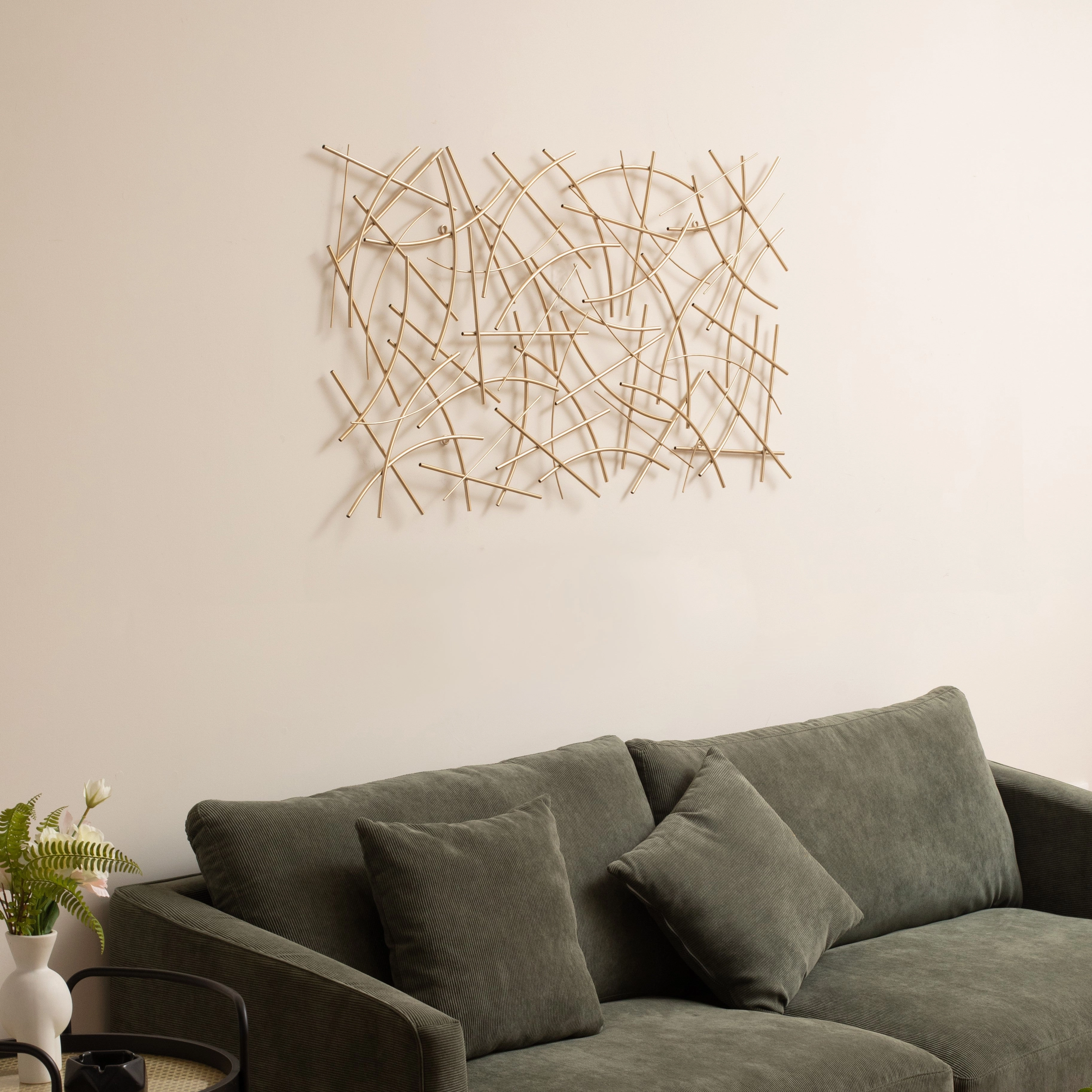 6088GD - Polaris Curved Wall Decor - Gold